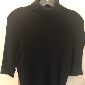 CAbi ribbed short sleeve turtleneck